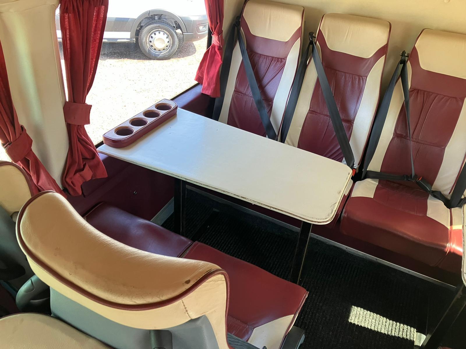 Aisle view through the cabin